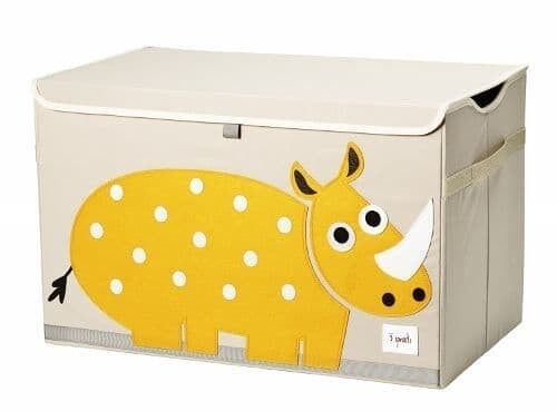 3 Sprouts Toy Chest Rhino Yellow
