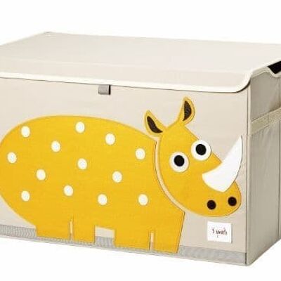 Baúl de juguetes 3 brotes Rinoceronte amarillo