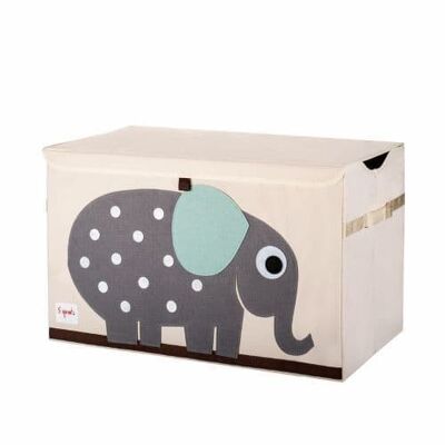 3 Sprouts Spielzeugkiste Elephant Grey