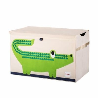 3 Sprouts Spielzeugtruhe Krokodil Grün