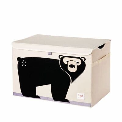3 Sprouts Toy Chest Bear Black