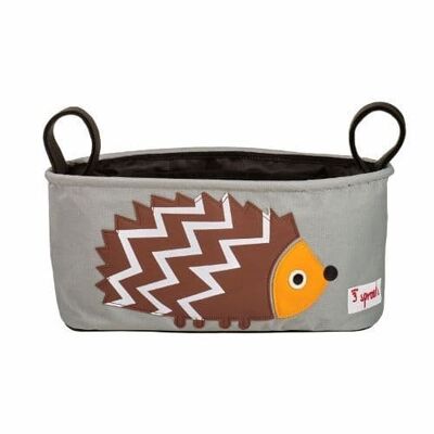 3 Sprouts Stroller Organizer Hedgehog Brown