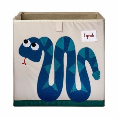 3 Sprouts Storage Box Snake Blue
