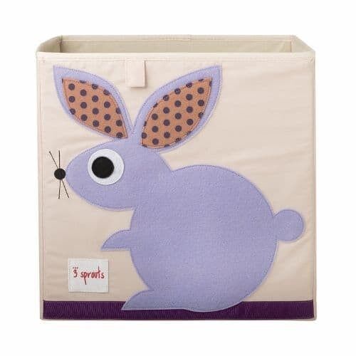 3 Sprouts Storage Box Rabbit Purple