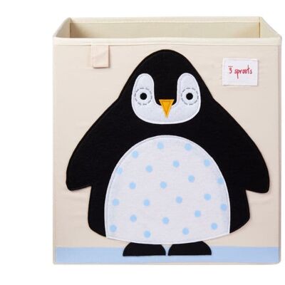 Caja de almacenamiento de 3 brotes Pingüino