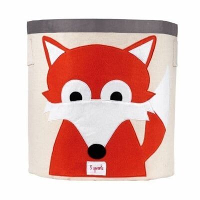 3 Sprouts Storage Bin Fox Orange