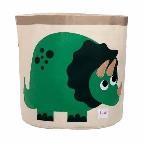 3 Sprouts Storage Bin Dino Green