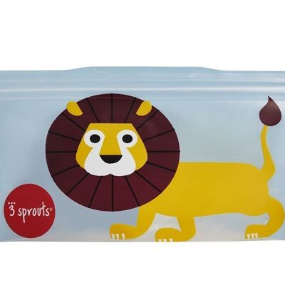 3 Sprouts Reusable Snack Bag Lion (2 per pack)