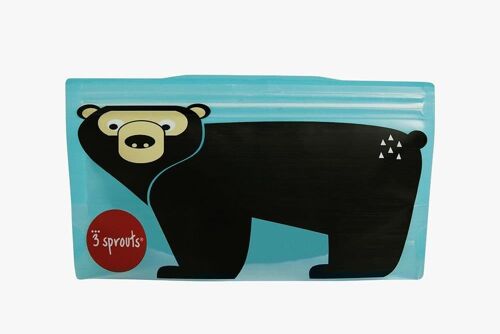 3 Sprouts Reusable Snack Bag Bear (2 per pack)