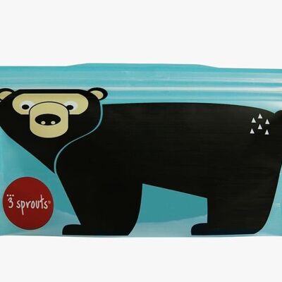 3 wiederverwendbare Sprouts Snack Bag Bear (2 pro Packung)