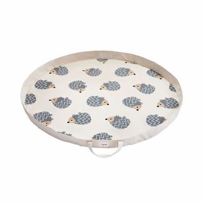 3 Sprouts Play Mat Bag Hedgehog Grey