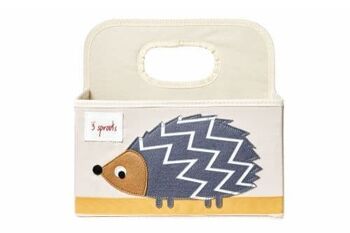 3 Sprouts Nappy Caddy Hérisson Gris 1