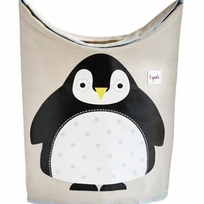 3 Sprouts Laundry Hamper Penguin Black