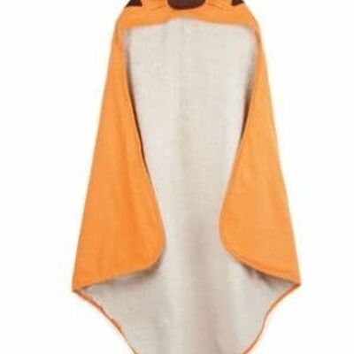 3 Sprouts Hooded Towel Tiger Orange