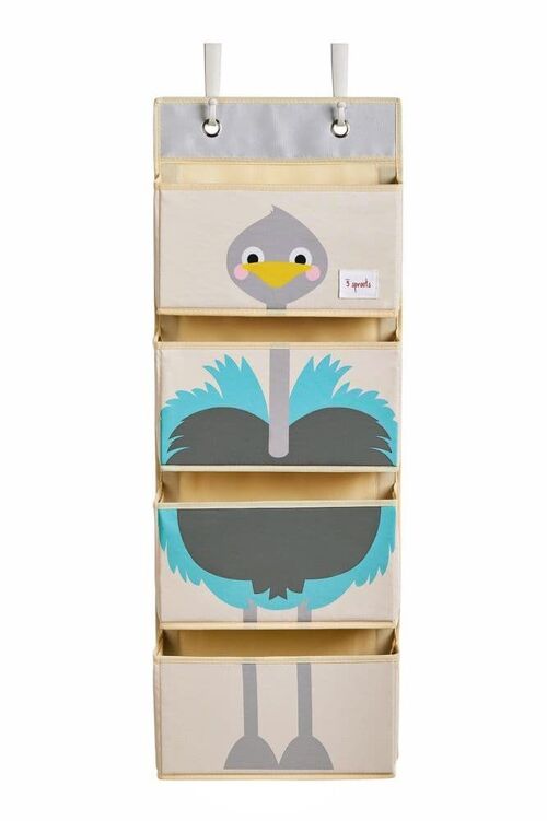 3 Sprouts Hanging Wall Organiser Ostrich