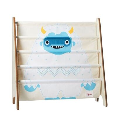 3 Sprouts Book Rack Yeti/Blue