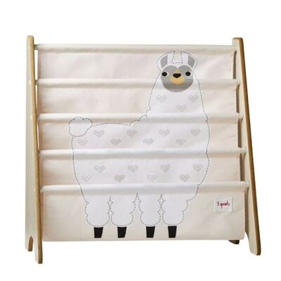3 Sprouts Book Rack Lama/Blanc