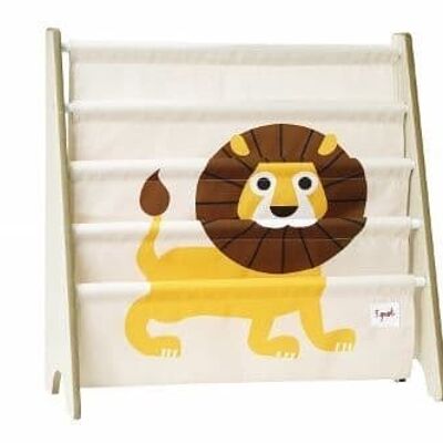 3 Sprouts Book Rack Lion Yellow