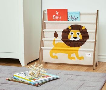 3 Sprouts Book Rack Lion Jaune 3