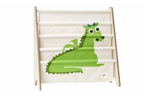 3 Sprouts Book Rack Dragon Green