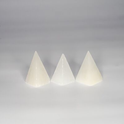 Cristallo Piramide Selenite 5cm