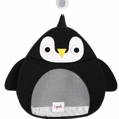 Rangement de bain 3 Sprouts Pingouin Noir