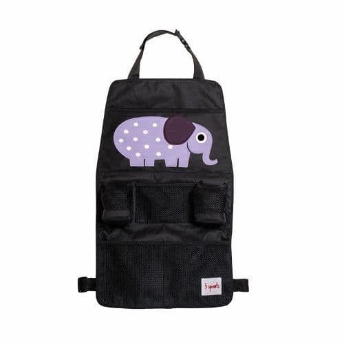 3 Sprouts Backseat Organizer Elephant Purple