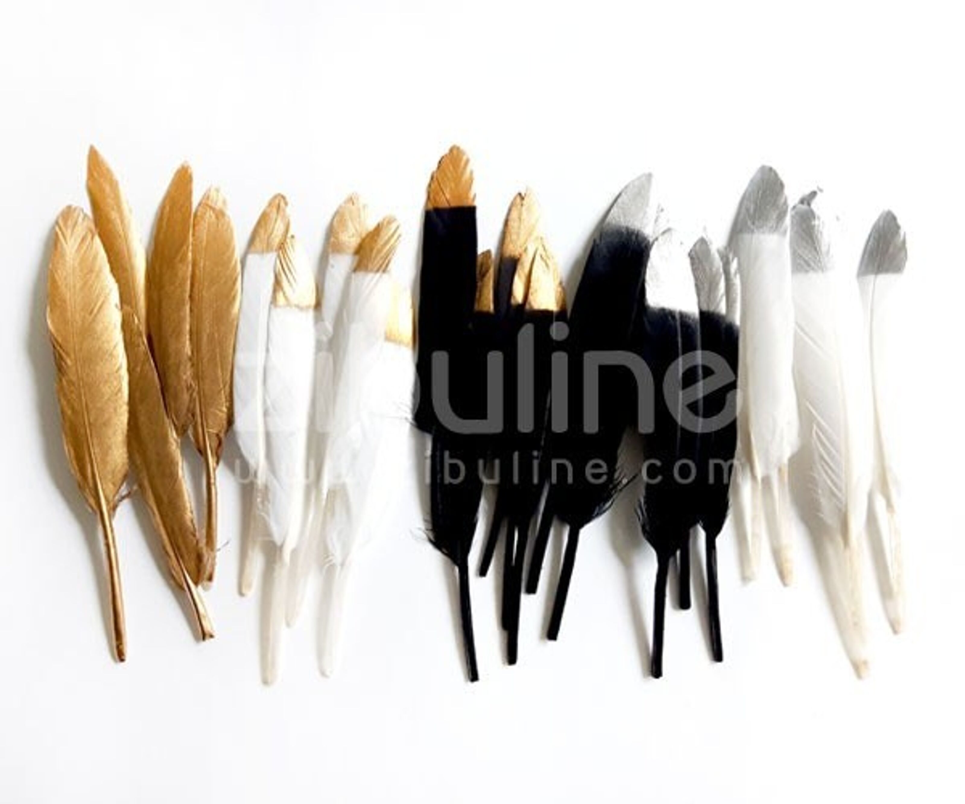 1/2 lb - 18-24 CREAM Large Wing Plumes Wholesale Feathers (bulk)