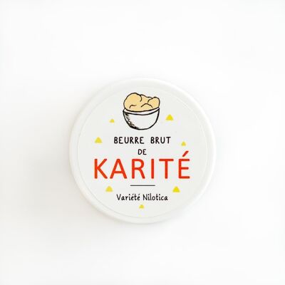 Nilotica Mini Manteca de Karité Cruda Orgánica y de Comercio Justo - Nutritiva