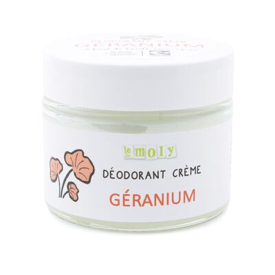 Desodorante orgánico en crema de geranio - 100% natural