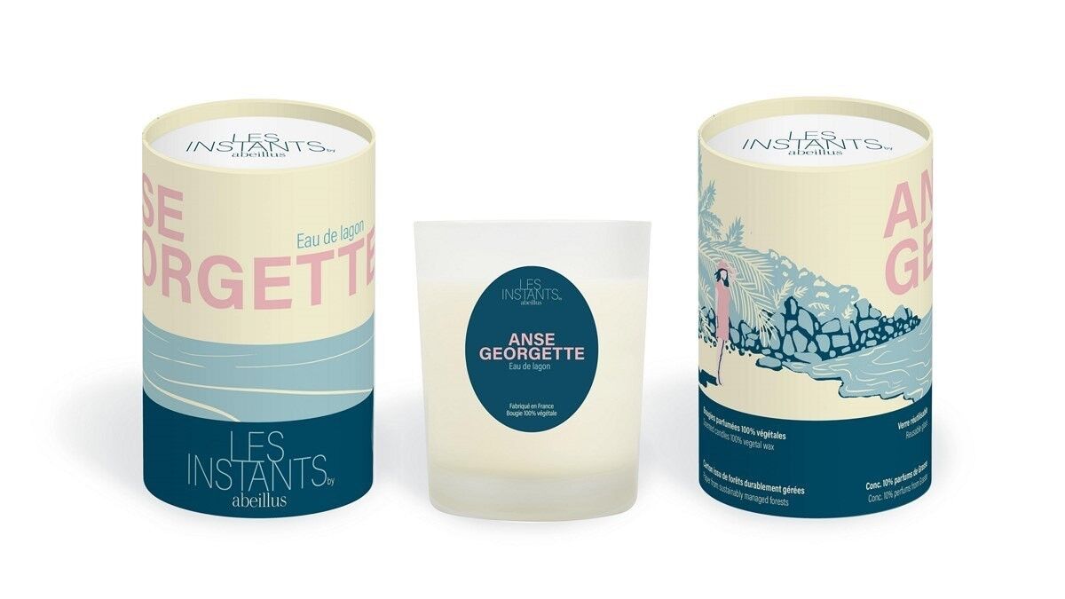 Candela profumata - Moments - Anse Georgette - Acqua di laguna - 45h - 180g