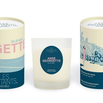 Scented candle - Moments - Anse Georgette - Lagoon water - 45h - 180g