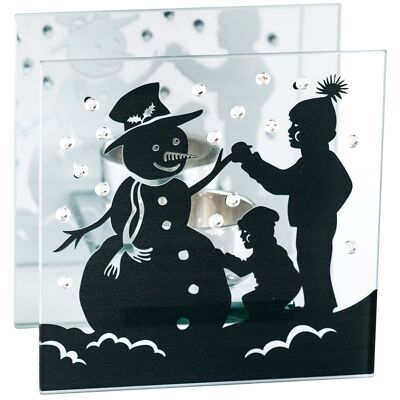 Portacandele - Pupazzo di neve