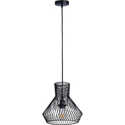 Suspension 26625NO Noir - abat jour Metal