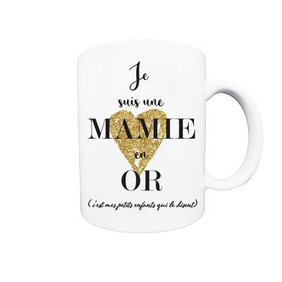 Mug Mamie en Or