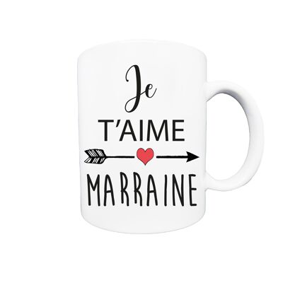 Mug Je t'aime marraine