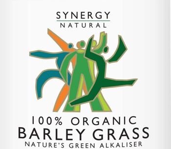 Poudre d'herbe d'orge bio naturelle Synergy - 100g 1