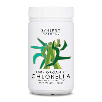 Comprimés de chlorelle biologique naturelle Synergy 1