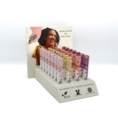 TOOT! Lipgloss Counter Display (incl. products)