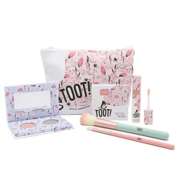 Coffret maquillage naturel Flamingo Kiss 1