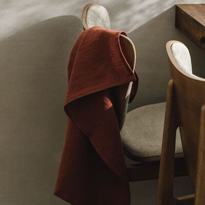 Linen Tea towel (dish towels)/ Terracotta