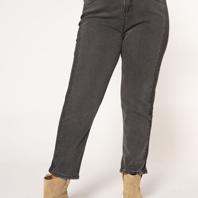Mom fit two-tone jeans
