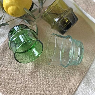 Verrines / Amber tealight holders - SET OF 6