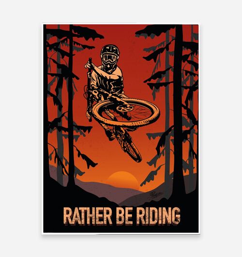 Rather Be Riding' Art Print