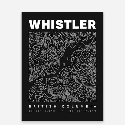 Whistler Contours Art Print