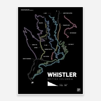 Whistler Bike Park Art Print