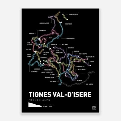 Tignes Val D'Isere Kunstdruck