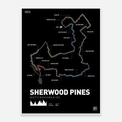 Sherwood Pines Kitchener Trail MTB Art Print