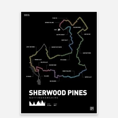 Sherwood Pines Kitchener Trail MTB Art Print