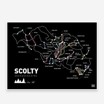 Stampa artistica di Scolty Mountain Bike Trail